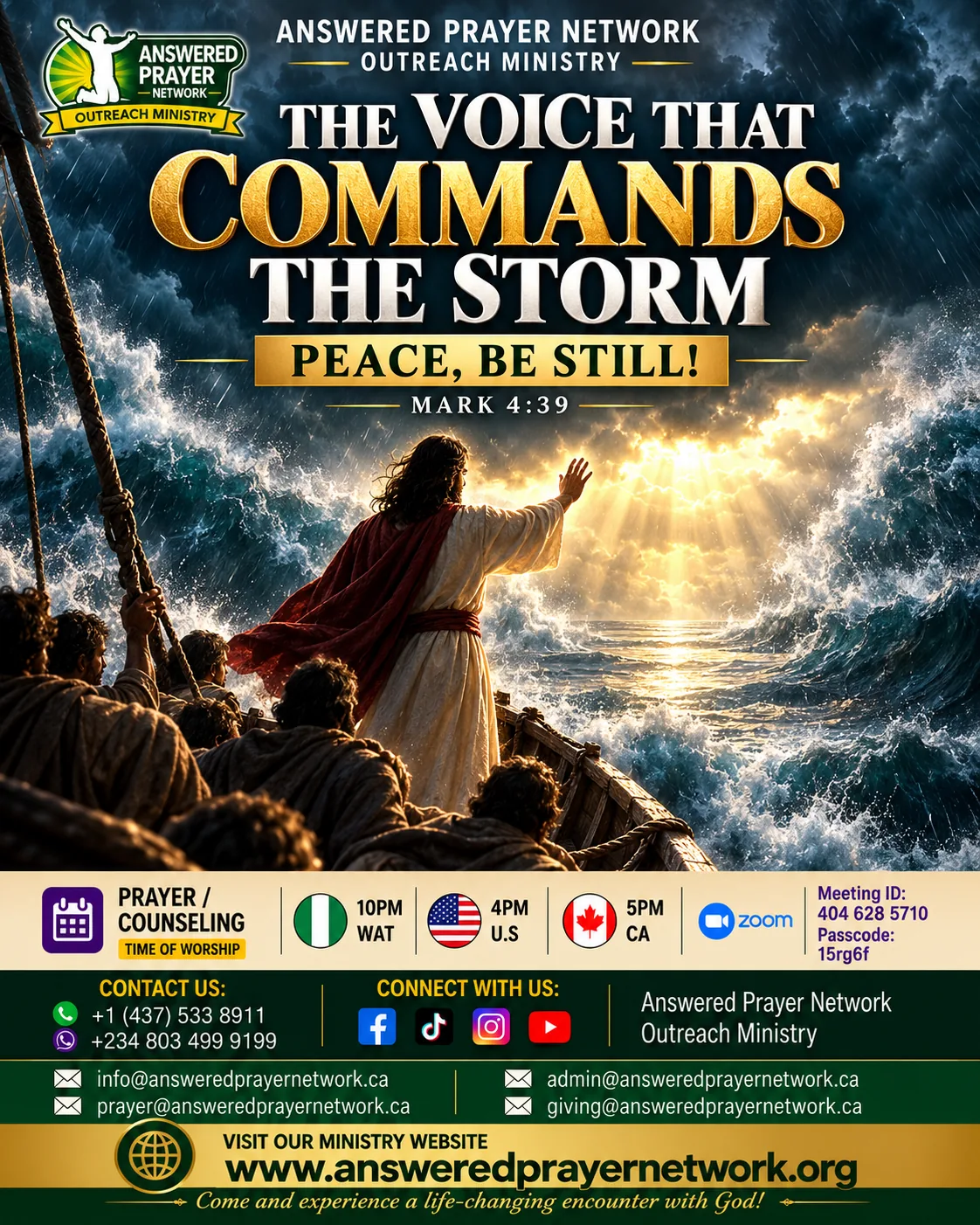 THE VOICE THAT COMMANDS THE STORM