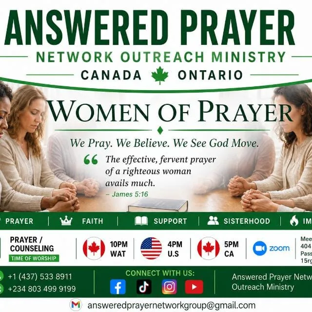 Women of Prayer network flyer